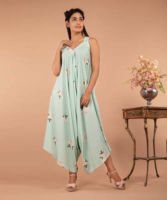 Mint Green Adriatic Mist Strap Jumpsuit 3