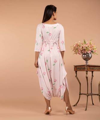 Pink Light Hearted Pink Dhoti Jumpsuit 2