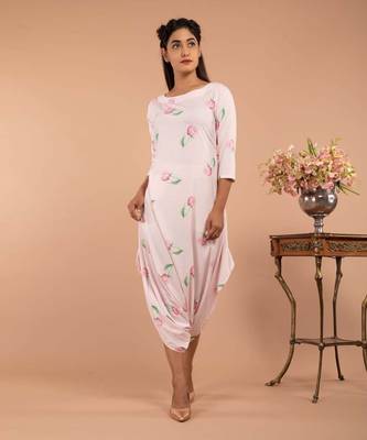 Pink Light Hearted Pink Dhoti Jumpsuit 1