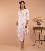 Pink Light Hearted Pink Dhoti Jumpsuit