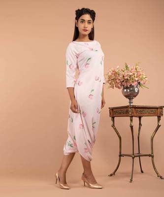 Pink Light Hearted Pink Dhoti Jumpsuit 3