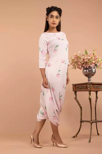 Pink Light Hearted Pink Dhoti Jumpsuit
