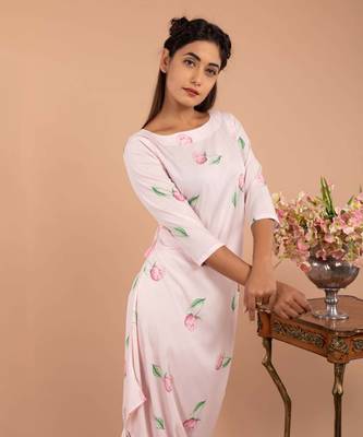Pink Light Hearted Pink Dhoti Jumpsuit 4