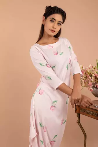 Pink Light Hearted Pink Dhoti Jumpsuit