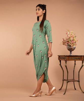 Green Seafoam Green Dhoti Jumpsuit 2