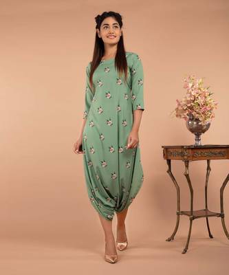 Green Seafoam Green Dhoti Jumpsuit 1