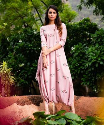 Pink Pink Sand Dhoti Jumpsuit 1
