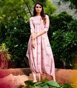 Pink Pink Sand Dhoti Jumpsuit