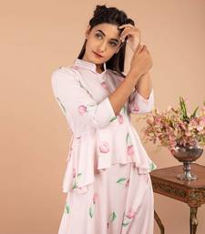 Pink Light Hearted Pink Peplum Dhoti Jumpsuit