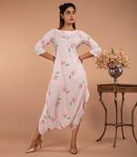 Pink Light Hearted Pink Dhoti Jumpsuit & Cape Set