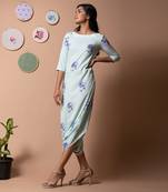 Blue Aviary Blue Dhoti Jumpsuit