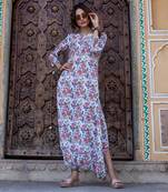 Dove White Dhoti Jumpsuit