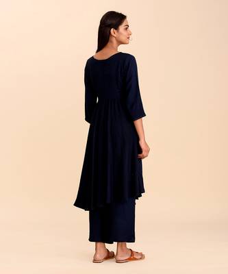 Blue Saanjh Suit Set 2