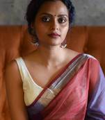 'Suta Women''S White Embellished Viscose Saree Blouse'