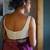 'Suta Women''S White Embellished Viscose Saree Blouse'