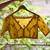 'Suta Women''S Yellow Solid Cotton Saree Blouse'