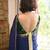 'Suta Women''S Green Embroidered Velvet Saree Blouse'