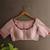 'Suta Women''S Pink Solid Silk Saree Blouse'