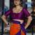 'Suta Women''S Purple Solid Silk Saree Blouse'