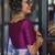 'Suta Women''S Purple Solid Silk Saree Blouse'
