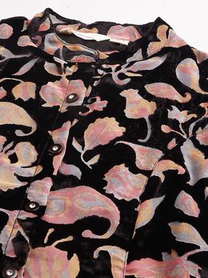 Black printed velvet tunics 2