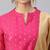 Pink woven chanderi silk salwar