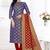 Royal-blue zari woven brocade salwar