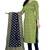 Green zari woven brocade salwar