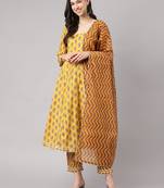 Yellow gotta patti cotton salwar