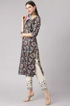 Black sequins cotton salwar