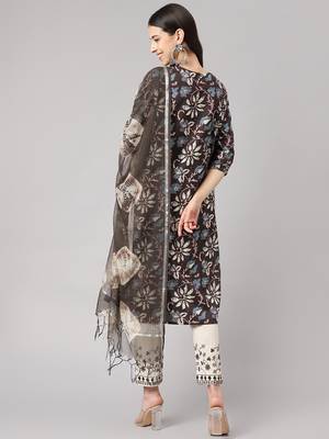 Black sequins cotton salwar 3