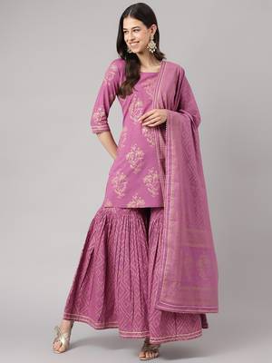 Purple gotta patti cotton salwar 1
