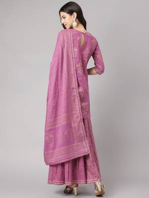 Purple gotta patti cotton salwar 3
