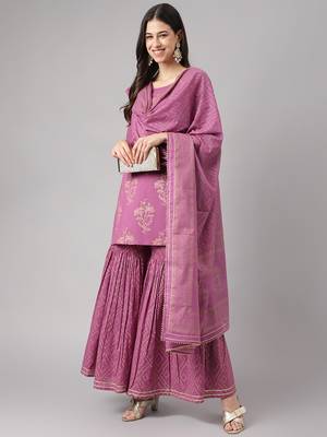 Purple gotta patti cotton salwar 4