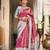 Magenta woven silk saree with blouse