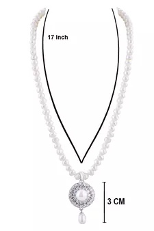 White pearl necklace-sets