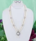 White pearl necklace-sets