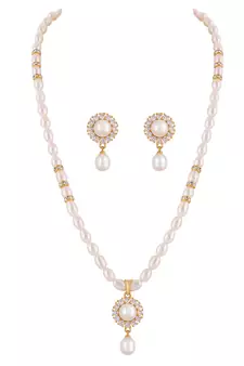 Multicolor pearl necklace-sets