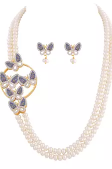 Multicolor pearl necklace-sets