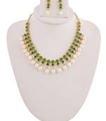 Real Natural Hyderabadi pearls With CZ Stone Studded Set