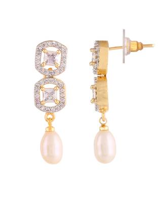 Real Natural Hyderabadi pearls With CZ Stone Studded Set With Certificate 4