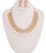 Real Natural Hyderabadi pearls With CZ Stone Studded Set With Certificate