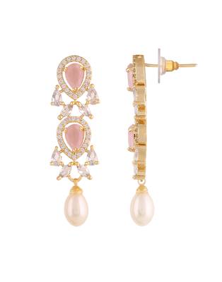 Real Natural Hyderabadi pearls With CZ Stone Studded Set 4