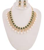 Real Natural Hyderabadi pearls With CZ Stone Studded Set With Certificate