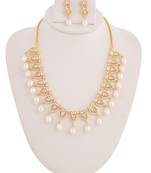 Real Natural Hyderabadi pearls With CZ Stone Studded Set