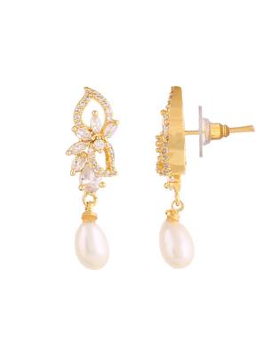 Real Natural Hyderabadi pearls With CZ Stone Studded Set With Certificate 4