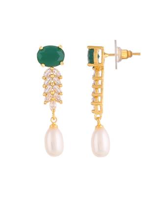 Real Natural Hyderabadi pearls With CZ Stone Studded Set 4