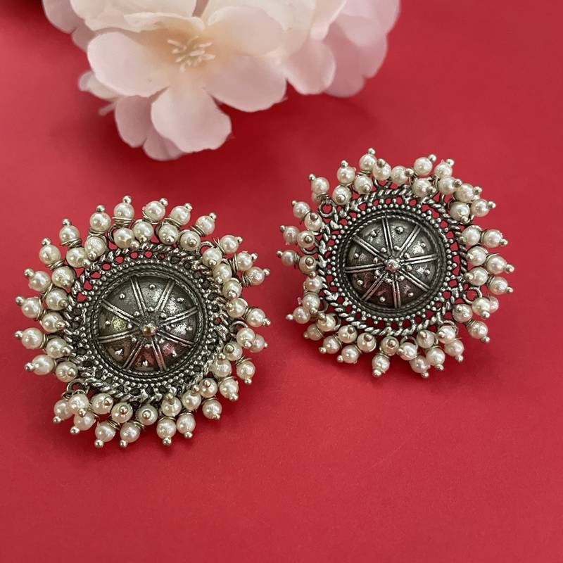 Silver earrings