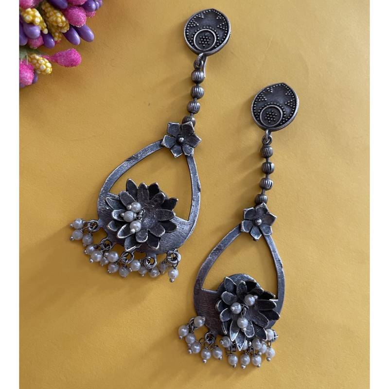Silver earrings
