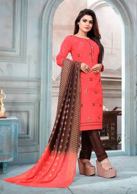 Pink Embroidered Cotton Salwar 3